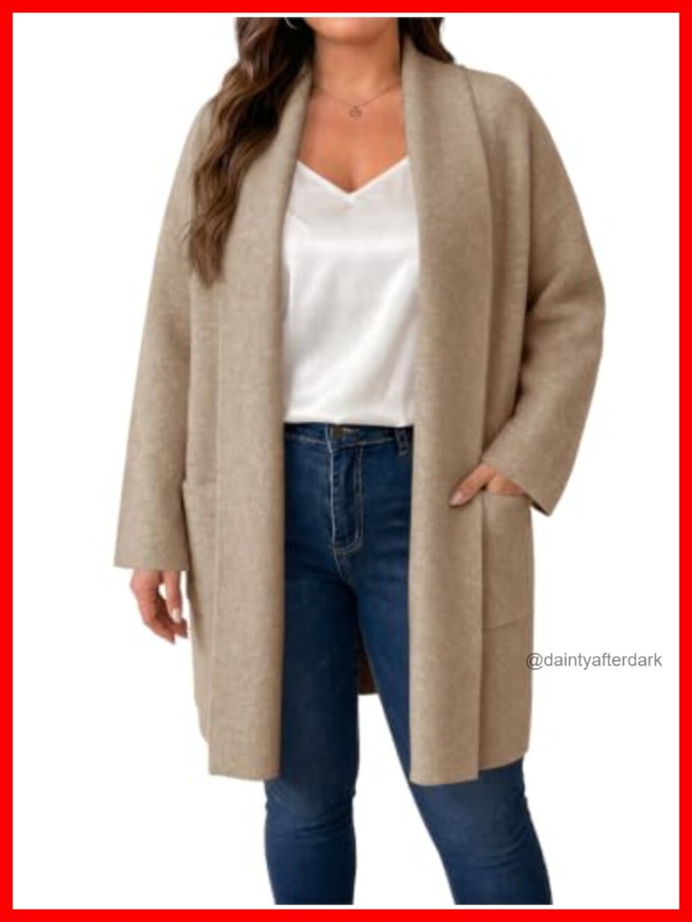 Plus Size Oversized Long Cardigan Sweater Coatigan Knit